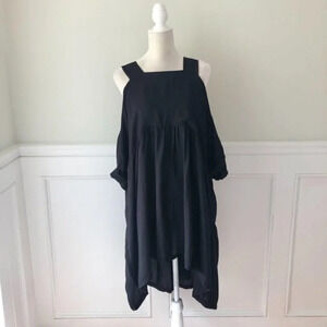 ASOS Black Cutout Swing Dress 4